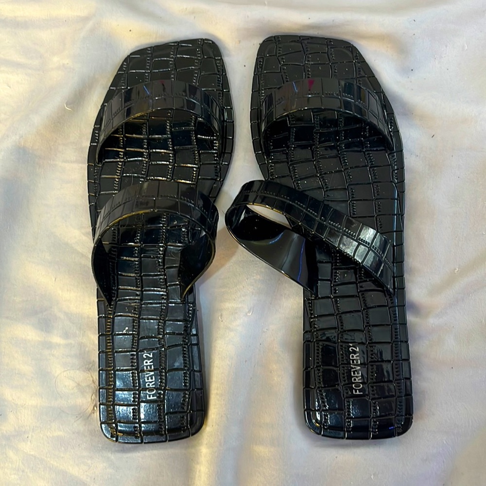 forever 21 imitated snake skin sandals